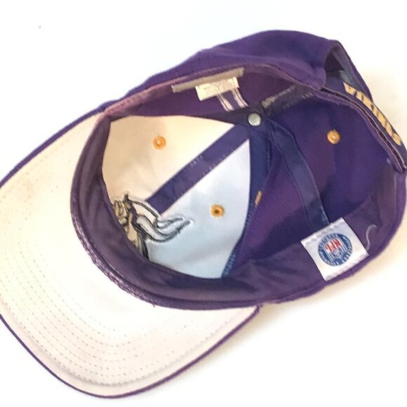 Vintage Reebok NFL Minnesota Vikings Snapback Adjustable Cap Hat - Picture 7 of 9
